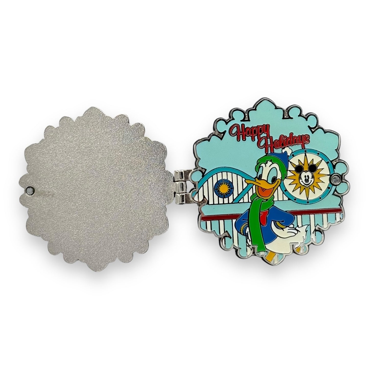 WDW Holiday 2014 Resort Snowflake Wreath Donald Paradise Pier Pin