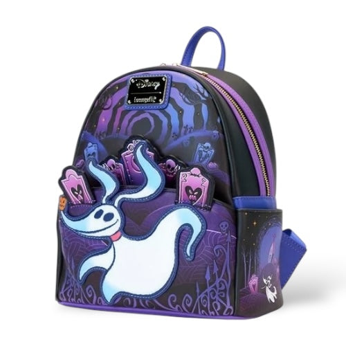 Nightmarte Before Christmas Zero and Jack Skellington Light-Up Mini-Backpack