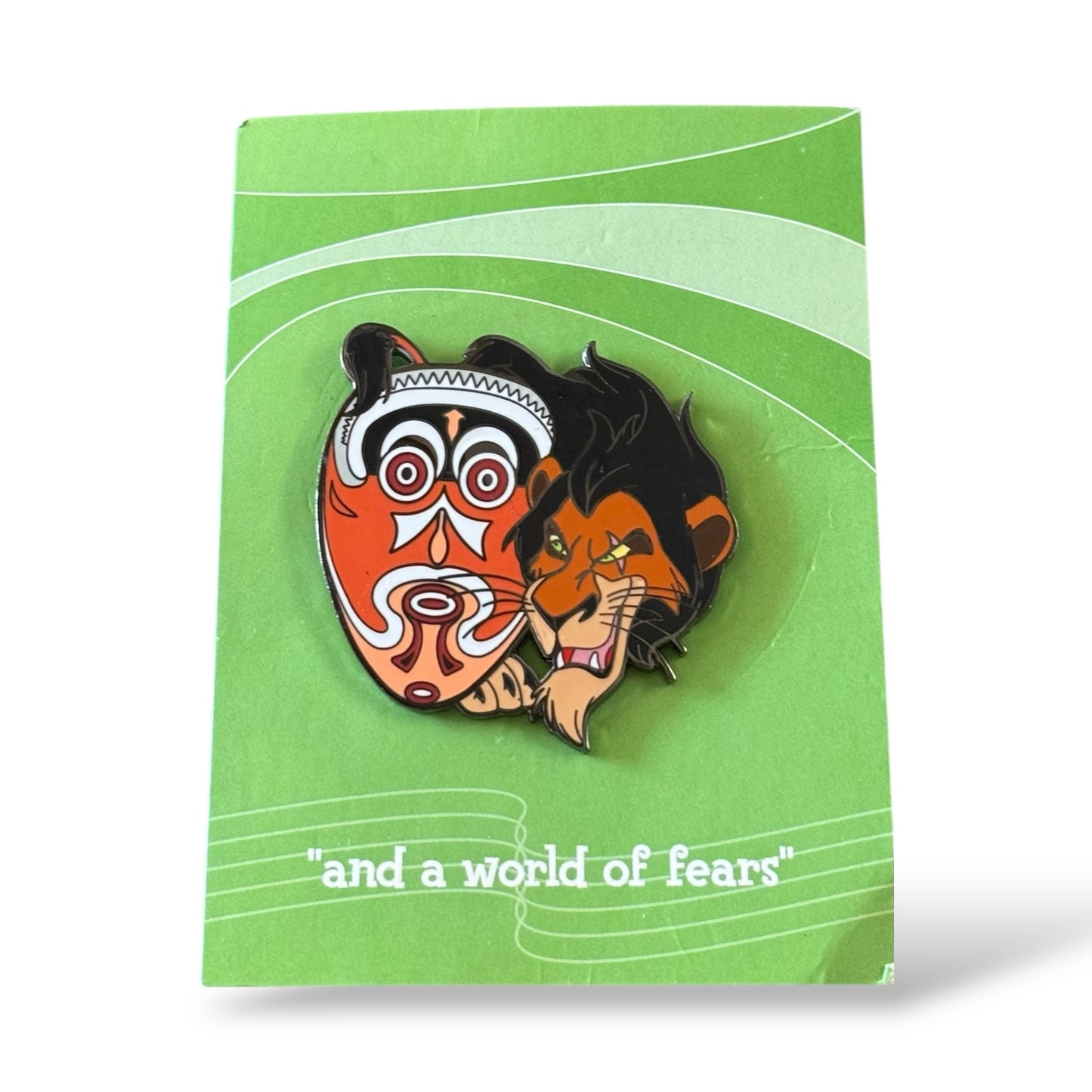 Disney Parks Disneyana 2000 Small World Series And a World of Fears Scar Pin