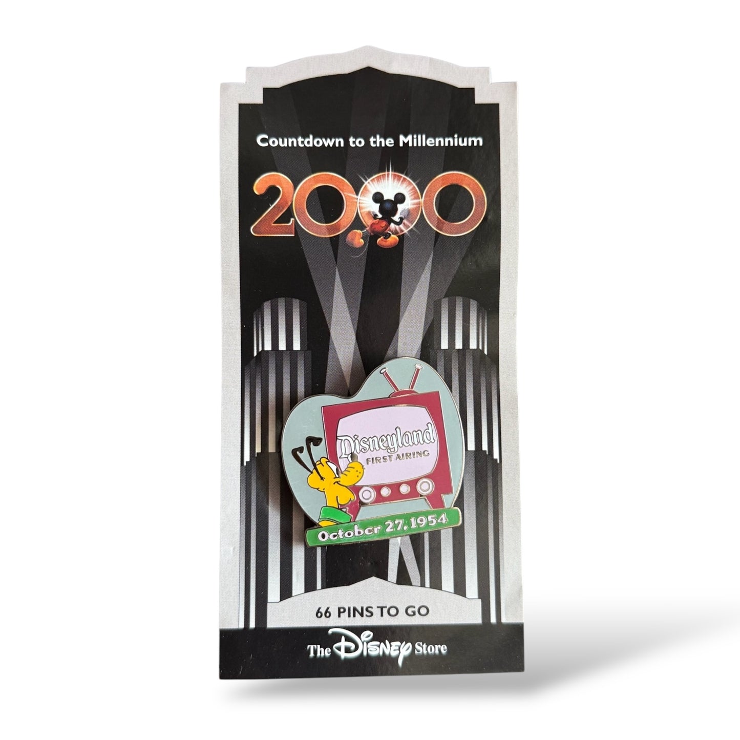 Disney Store Countdown To The Millennium Disneyland First Airing 1954 Pluto Pin
