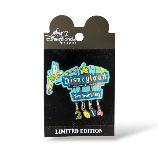 DLR New Year 2004 Disneyland Sign Tinker Bell Dangle Pin