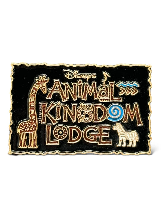 WDW Animal Kingdom Lodge Brown Letters Pin