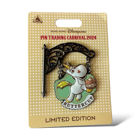 HKDL Pin Trading Carnival 2024 Dessert Signs Buttercup Pin