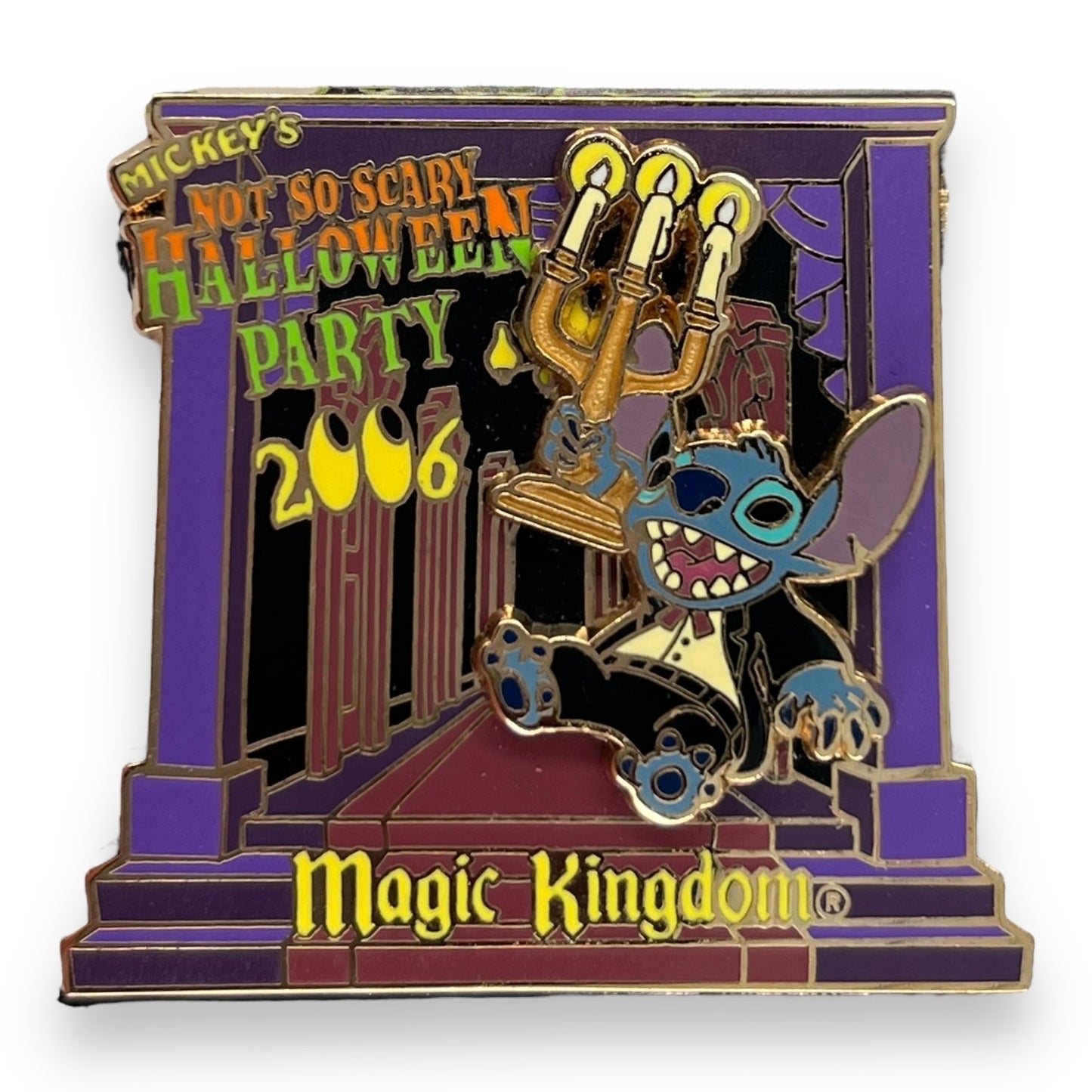 WDW Mickey's Not So Scary Halloween Party 2006 Stitch Haunted Mansion Butler Pin