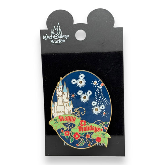 WDW Happy Holidays 2001 Castle Light-Up Pin