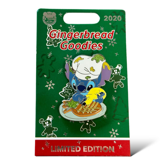 Disney Parks Gingerbread Goodies Stitch Pin