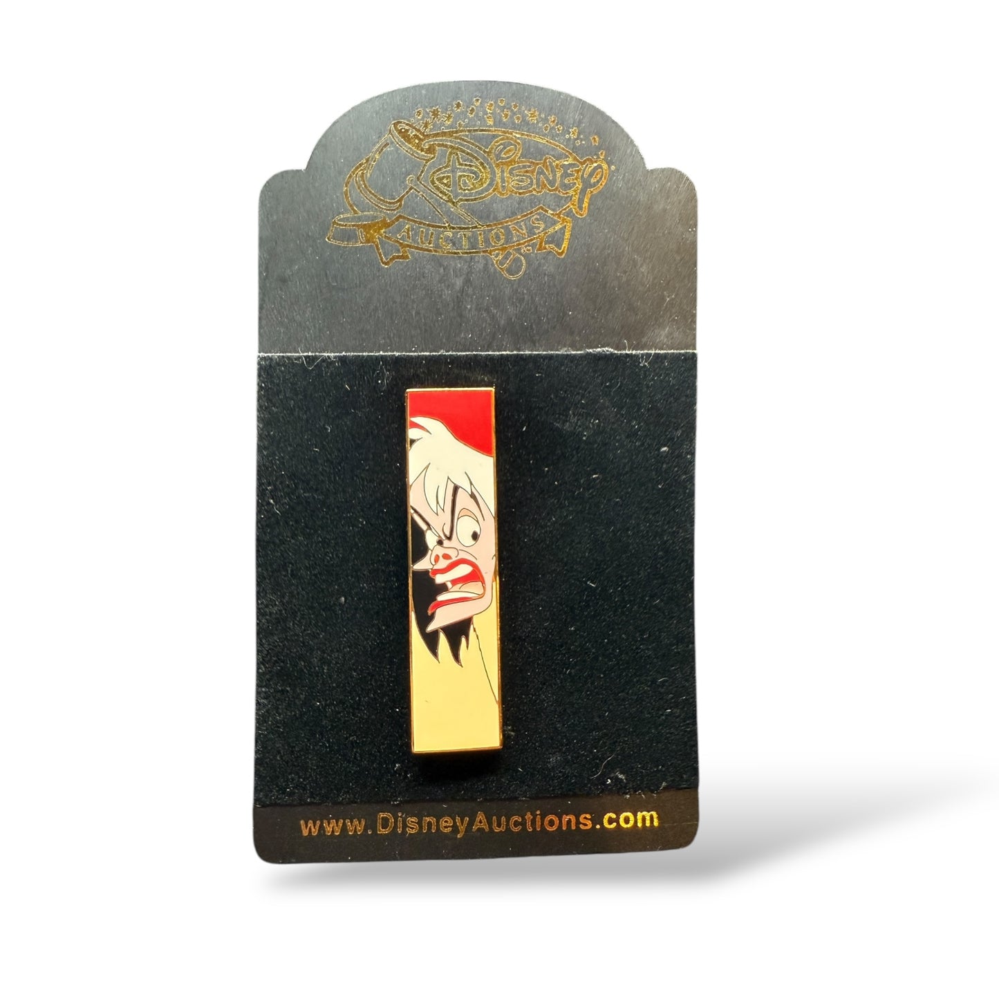 Disney Auctions Villains Slim Line Cruella Pin