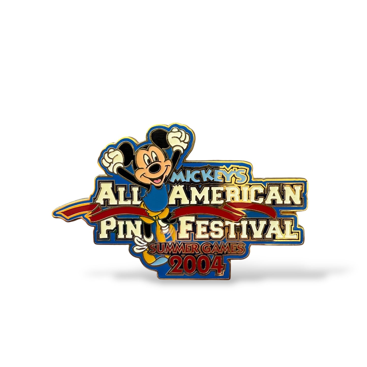 DLR Mickey's All American Pin Trading Festival Summer Games 2004 Logo Pin