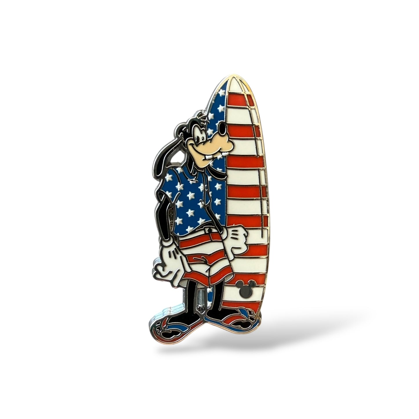 Cast Lanyard Goofy Holidays 4th of July Hidden Mickey Pin