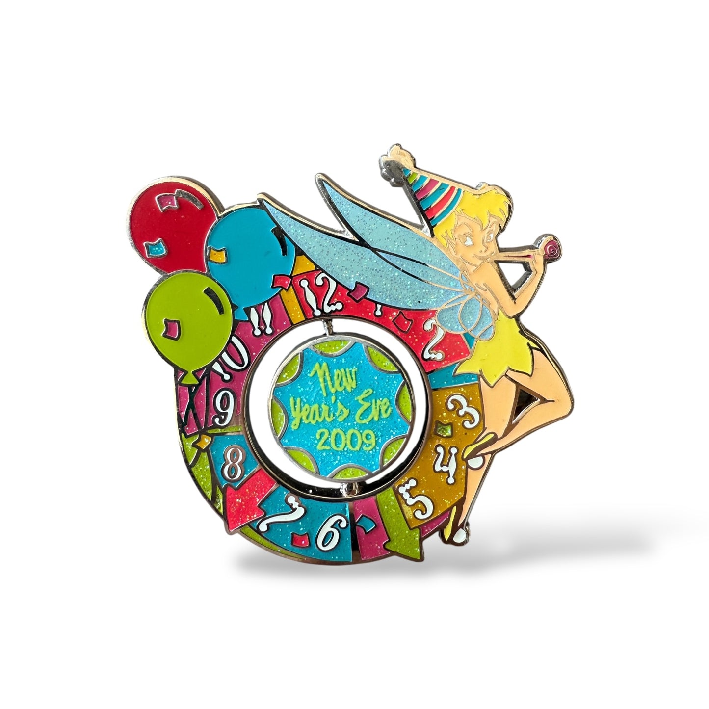 DEC 2010 New Year's Eve Spinner Pin