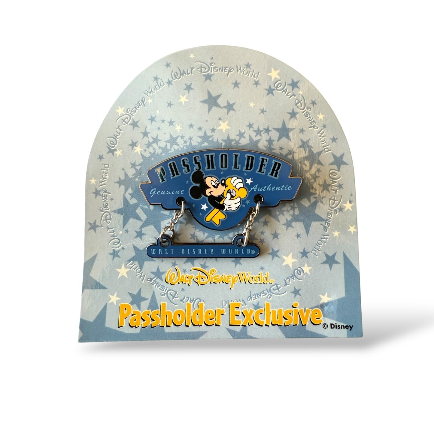 WDW Annual Passholder Exclusive Mickey Mouse Genuine Authentic Dangle Pin