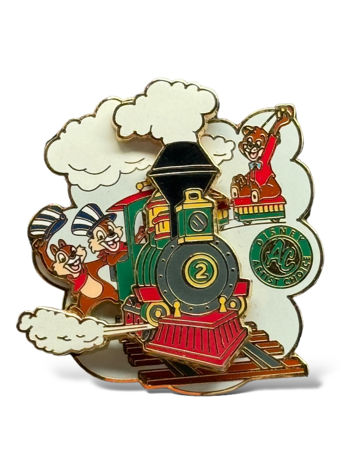 WDW Artist Choice Chip and Dale on Train Pin