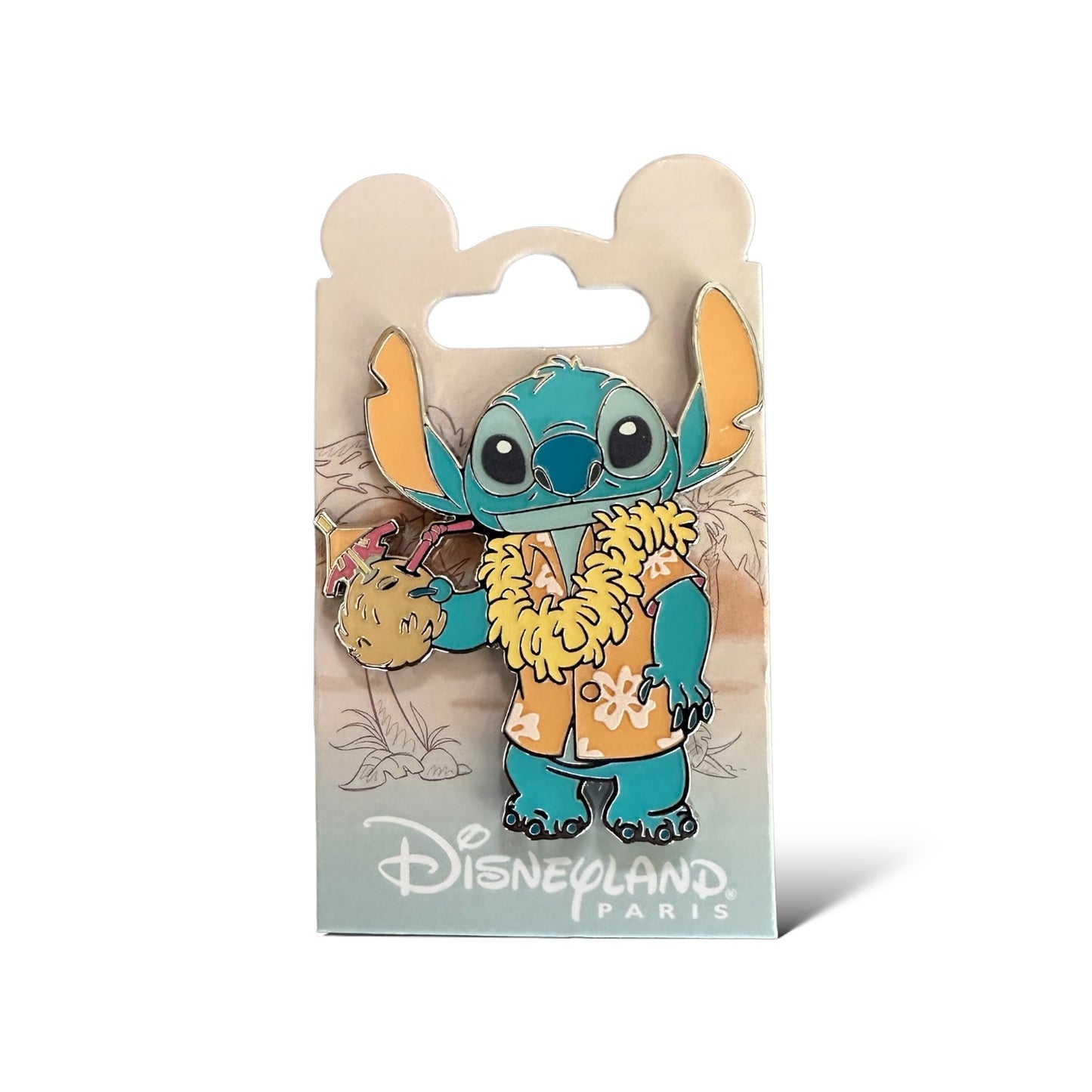 DLRP Stitch Hawaiian Shirt and Coconut Drink Pin