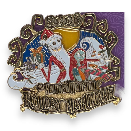 TDR Haunted Mansion Holiday Nightmare 2006 Santa Jack, Sally & Zero Pin