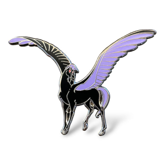 Fantasia Black Pegasus Fantasy Pin