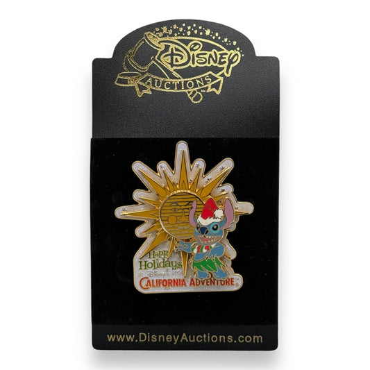 Disney Auctions Happy Holidays California Adventure Stitch Pin