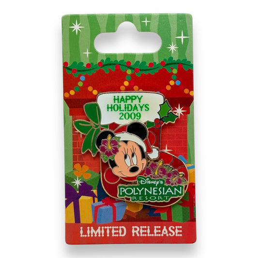 WDW Holiday 2009 Resort Stocking Minnie Polynesian Resort Pin