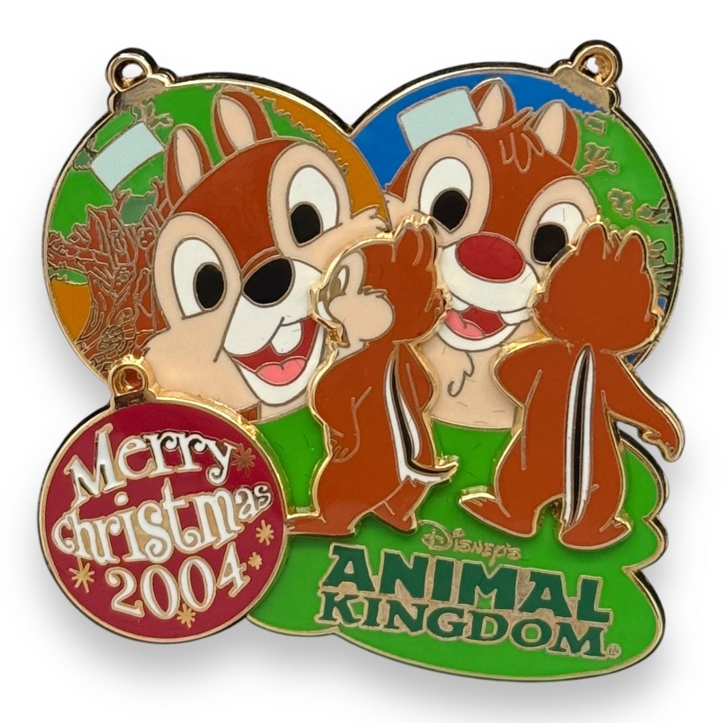 WDW Merry Christmas 2004 Animal Kingdom Chip n' Dale Pin