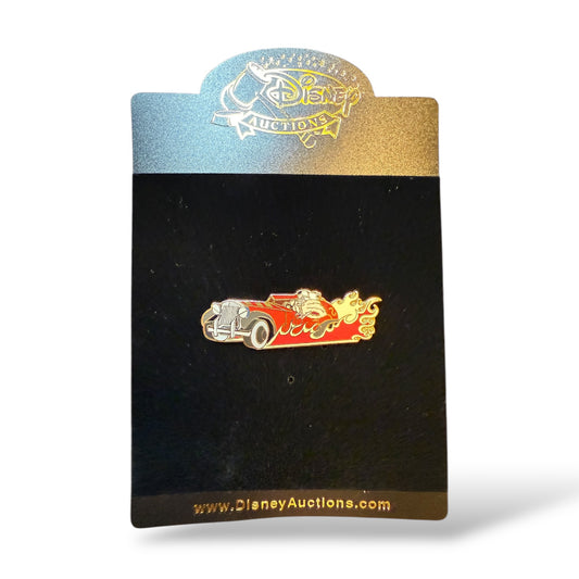 Disney Auctions Cruella De Vil In Flaming Car Pin