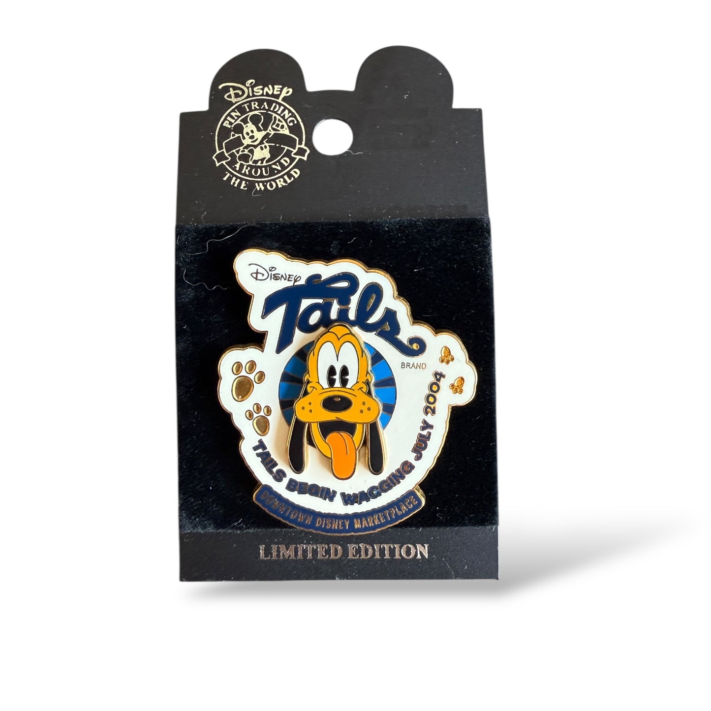 WDW Disney Tails Grand Opening Pluto Pin