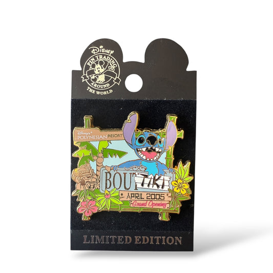 WDW Stitch BouTiki Grand Opening Polynesian Pin