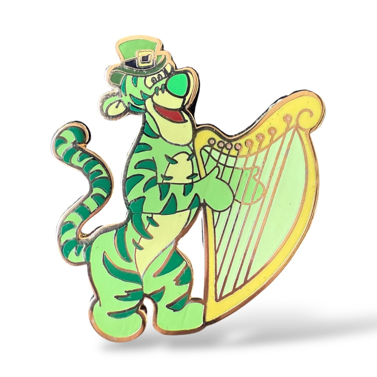 Disney Shopping Green St. Patrick's Day Tigger with Harp Pin