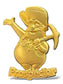 JDS 100 Relief Gold Tone Prospector Pin