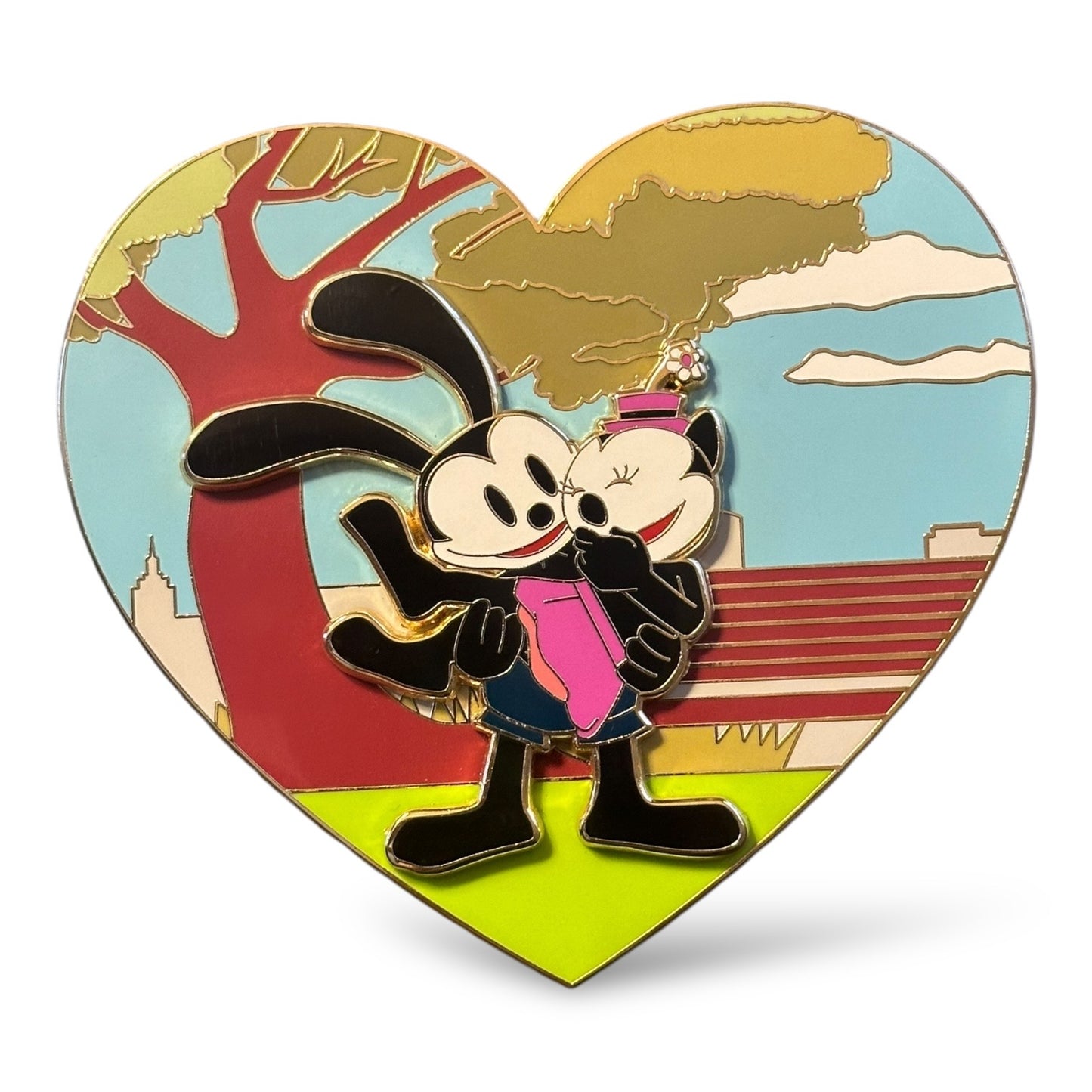 Love is Greatest Power Oswald and Ortensia Heart Color Version Fantasy Pin