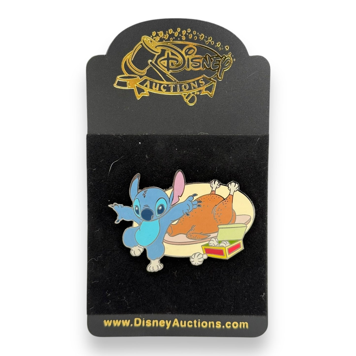 Disney Auctions Stitch with Turkey Pin