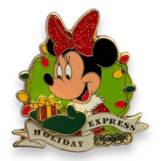 Disney Parks Season's Greetings Holiday Express Minnie Mouse Pin