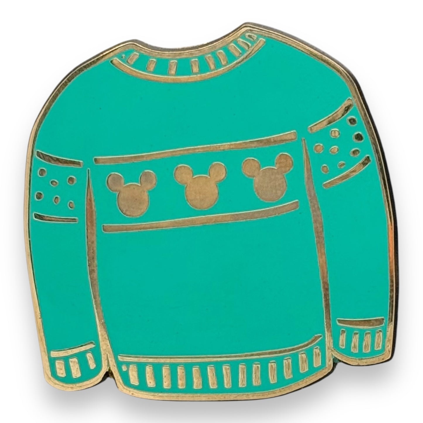 Disney Parks Holiday 2018  Red & Green Sweater 2 Pin Set