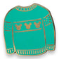 Disney Parks Holiday 2018  Red & Green Sweater 2 Pin Set