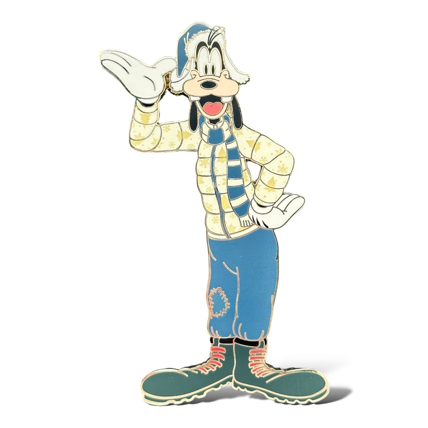 WDI Classic Christmas Holiday Goofy Waving Pin