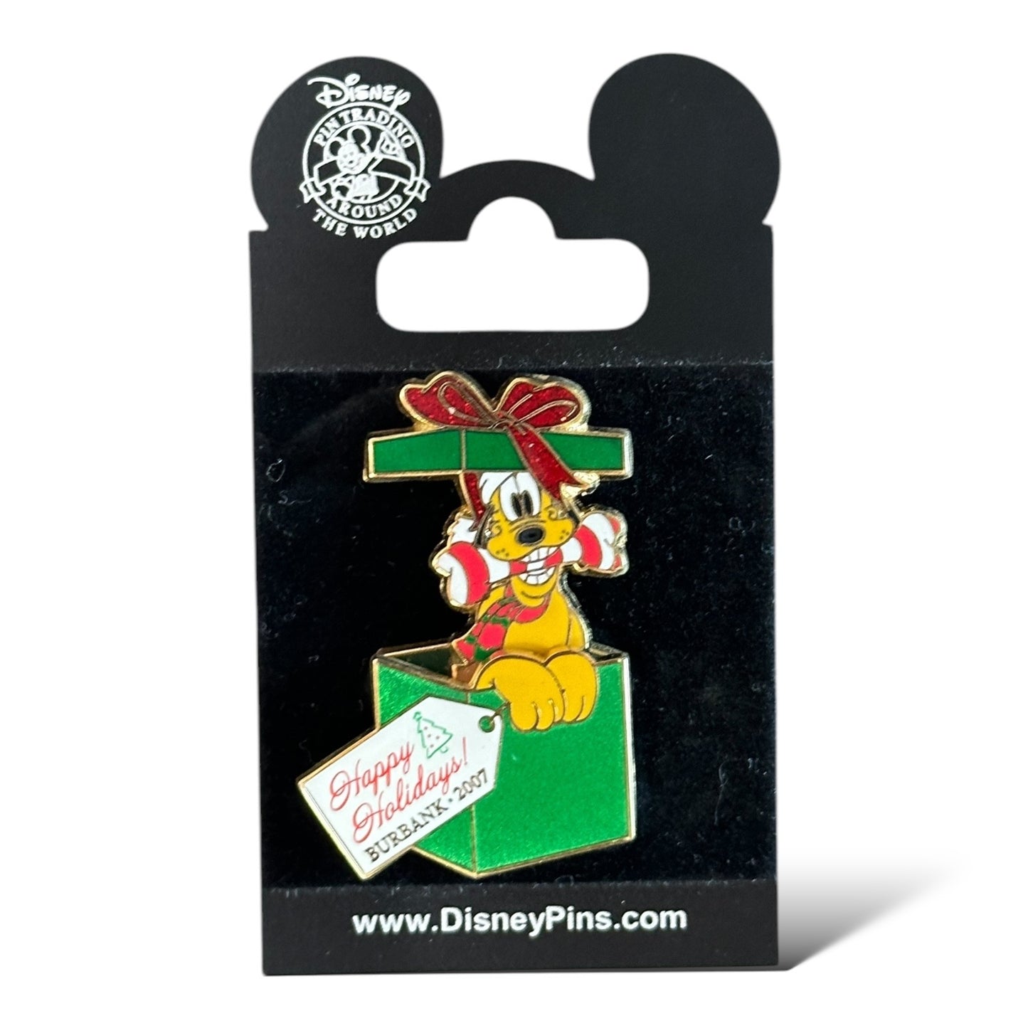 DEC Christmas Happy Holidays 2007 Pluto Pin