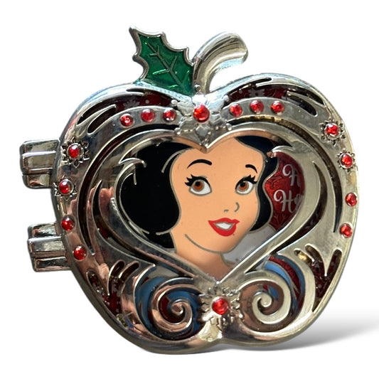 DEC Holiday 2017 Silver Snow White Apple Pin