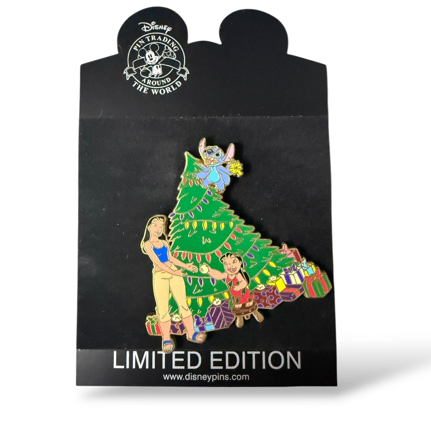 Disney Shopping Lilo, Stitch and Nani Christmas Tree Scented Jumbo Pin