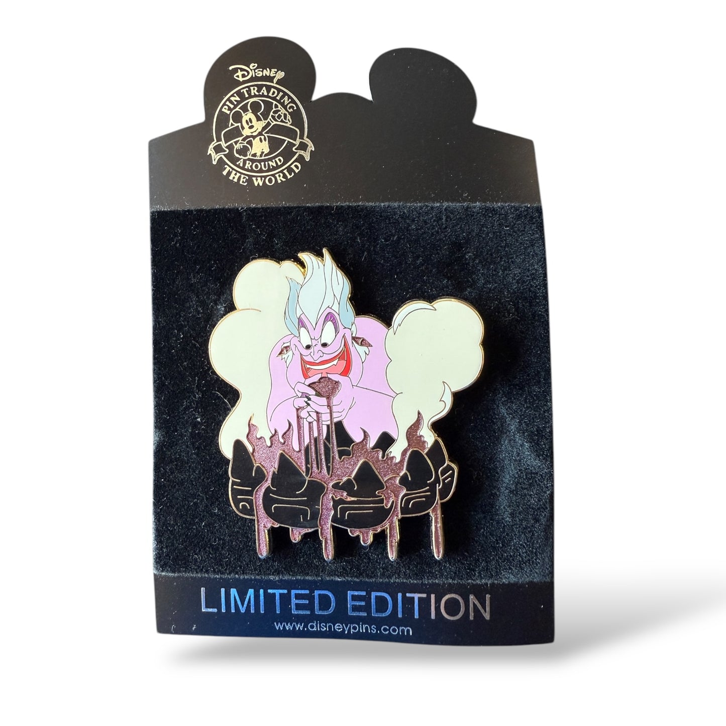 Disney Shopping Villain Paint Drip Ursula Jumbo Pin