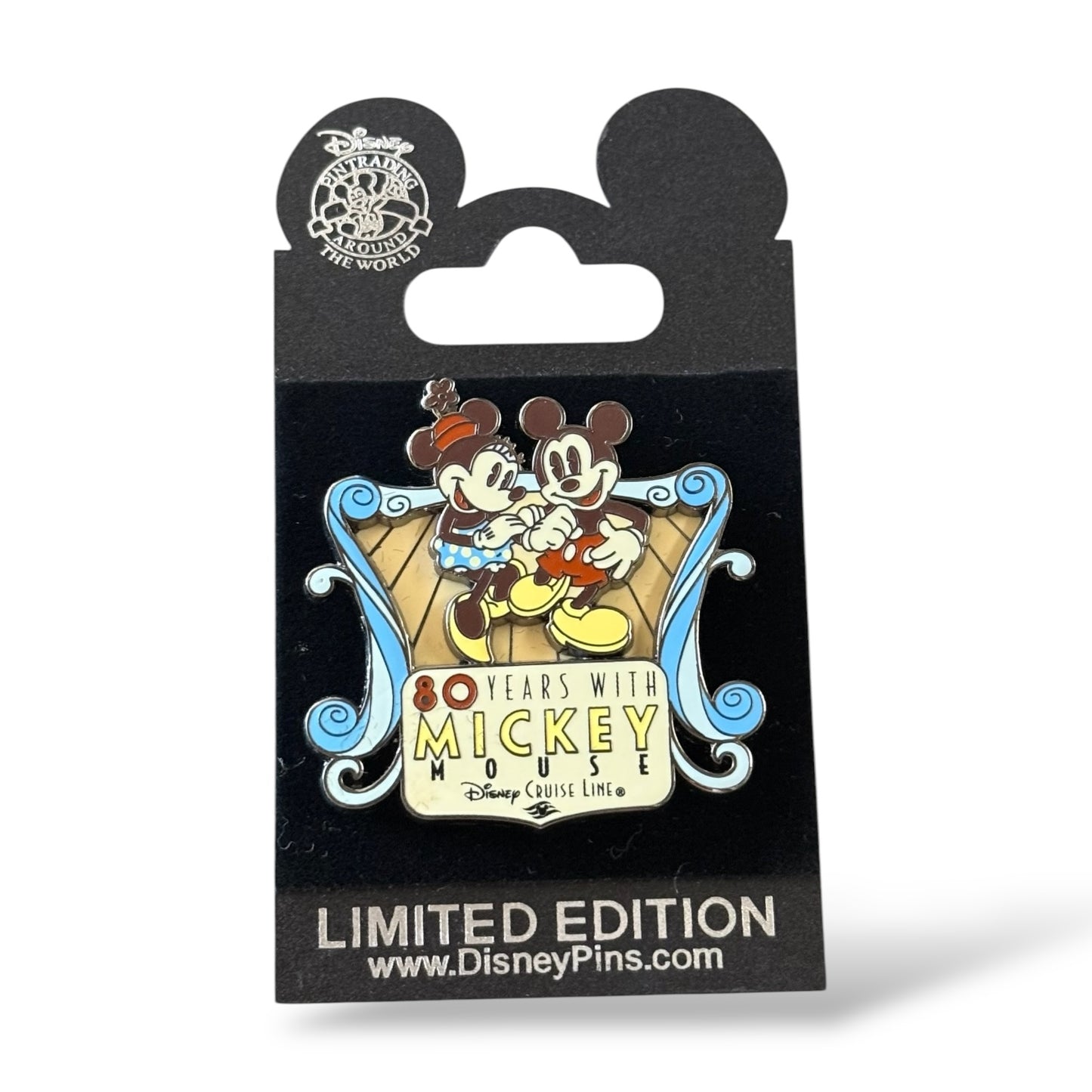 DCL 80 Years With Mickey Mouse Mickey & Minnie Pin