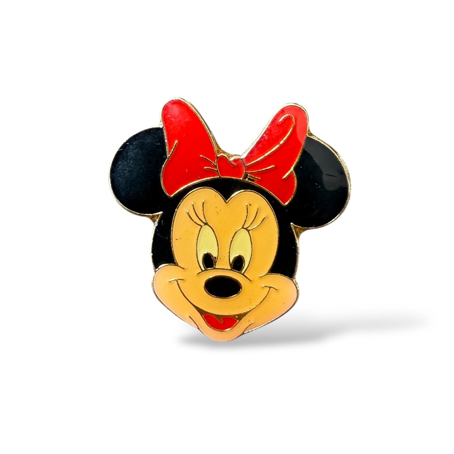 Disney Parks Minnie Head Full Face with Solid Red Bow Pin