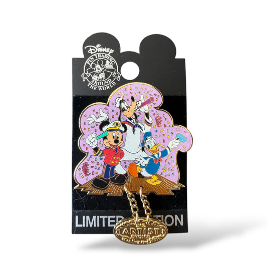 DCL January 2003 Artist Choice Mickey, Goofy, and Donald Dangle Pin