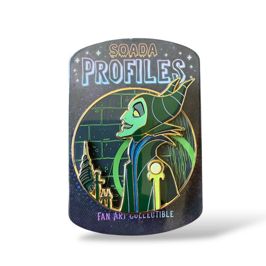 Maleficent Side Profile Fantasy Pin