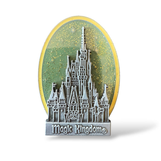 WDW Magic Kingdom Cinderella's Castle Green Glitter Pin