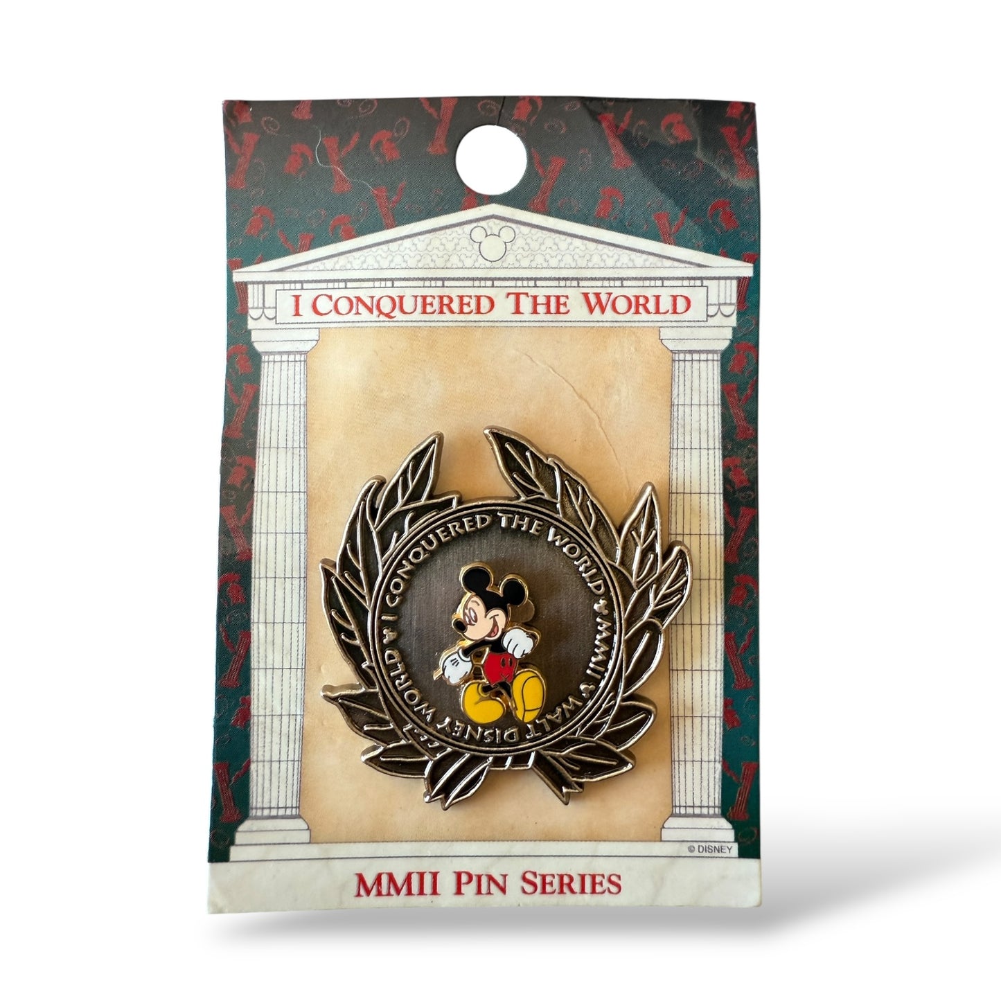 WDW I Conquered The World Build-a-Pin Mickey Pin