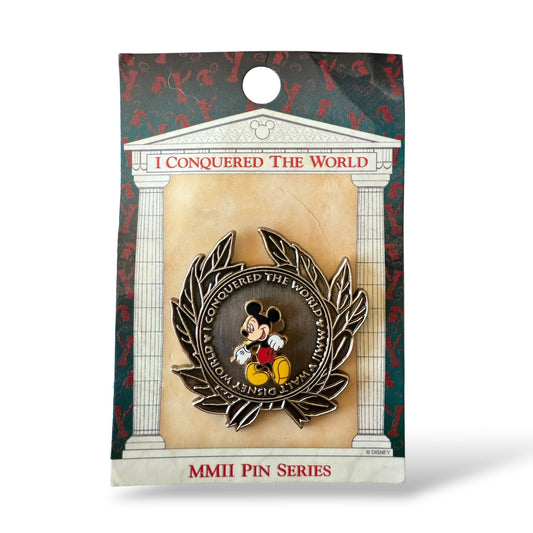 WDW I Conquered The World Build-a-Pin Mickey Pin