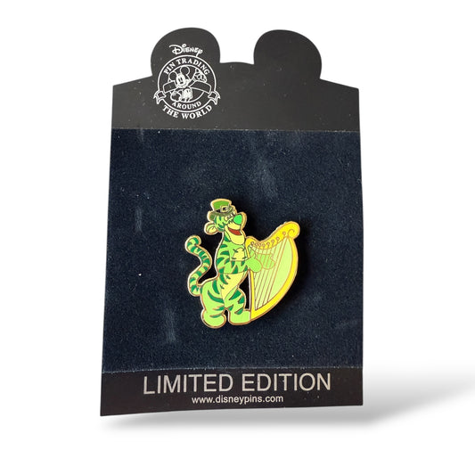 Disney Shopping Green St. Patrick's Day Tigger with Harp Pin