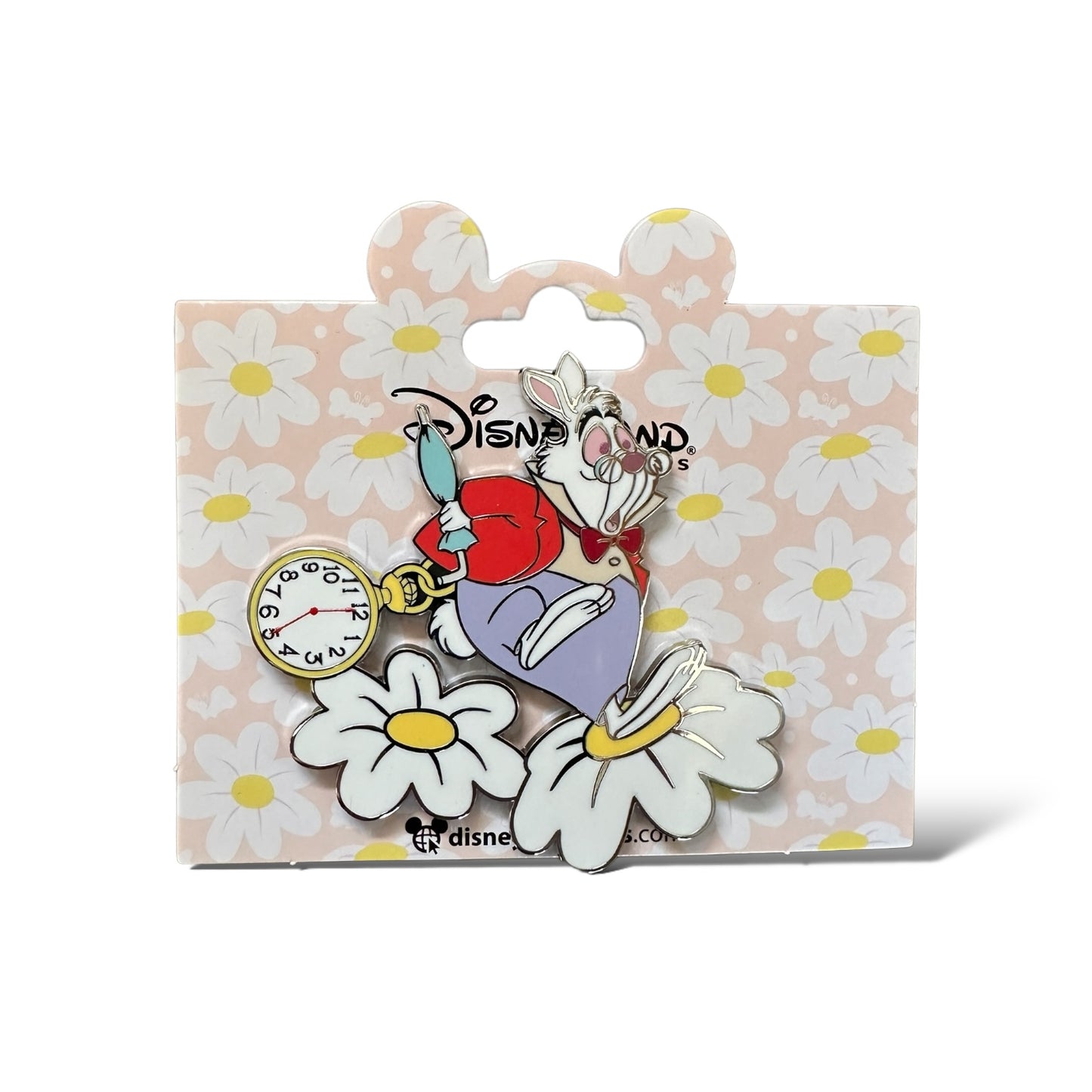 DLRP Alice in Wonderland Daisy White Rabbit Pin