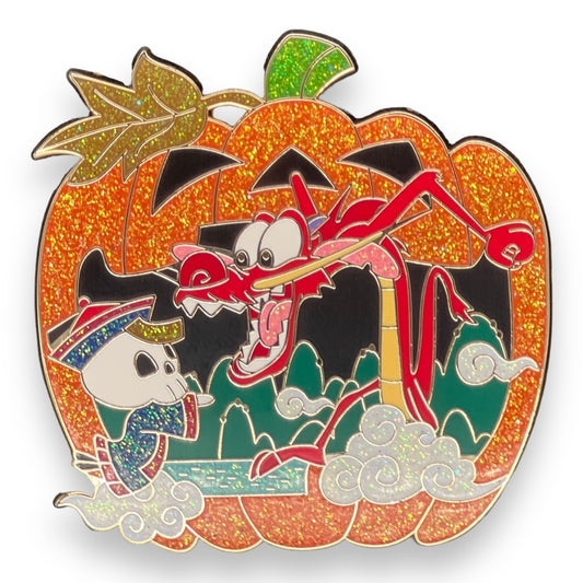 Disney Shopping Halloween Pumpkin Mushu Pin