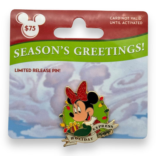 Disney Parks Season's Greetings Holiday Express Minnie Mouse Pin