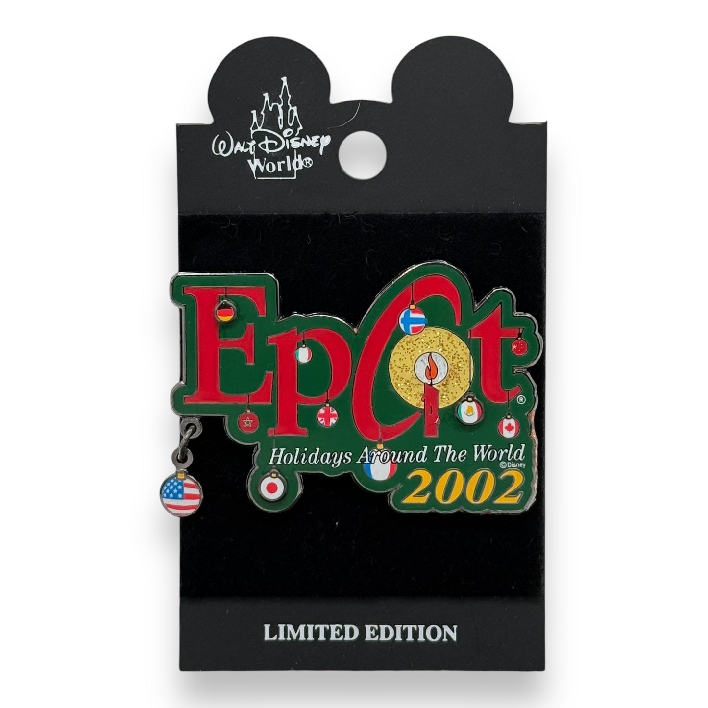 WDW Epcot Holidays Around the World 2002 Logo Pin