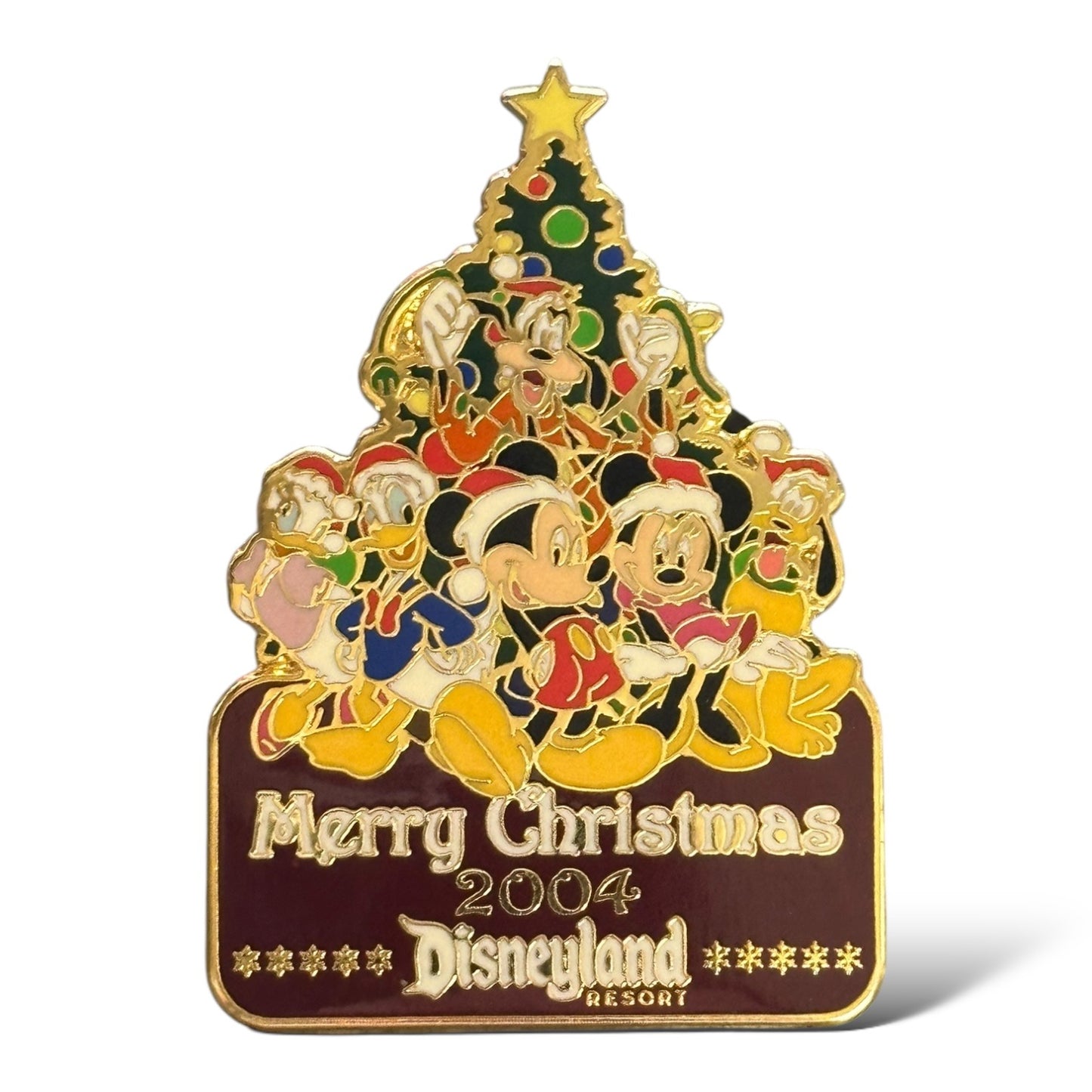 DLR Merry Christmas 2004 Mickey & Gang Pin